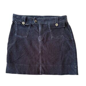 Patagonia Navy Corduroy Cargo Mini Skirt